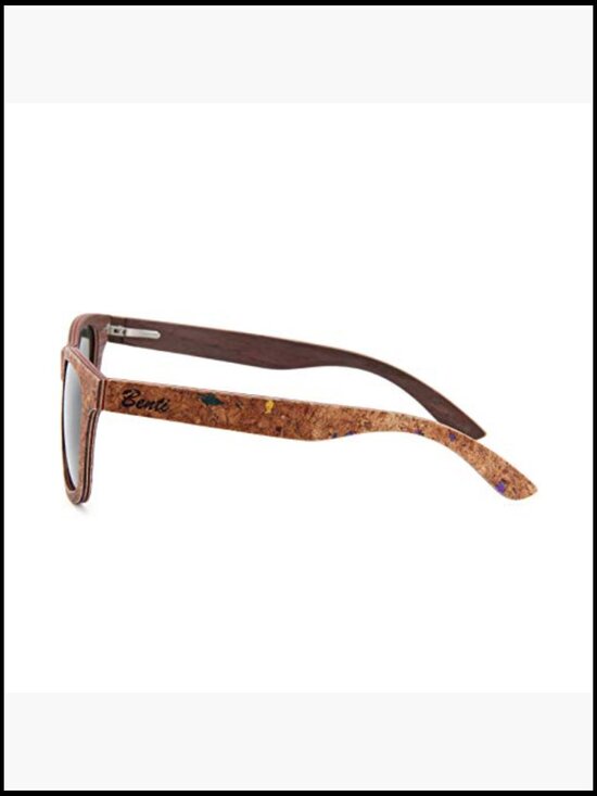 Handmade Maple Wood and Cork Polarized Sunglasses with Case main image 6